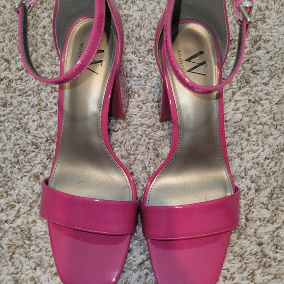 Worthington Fuchsia and A New Day Snake Print Heels - Picture 8 of 12